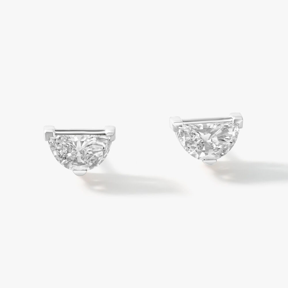 Half Moon On Purpose Stud Earrings,,hi-res image number null