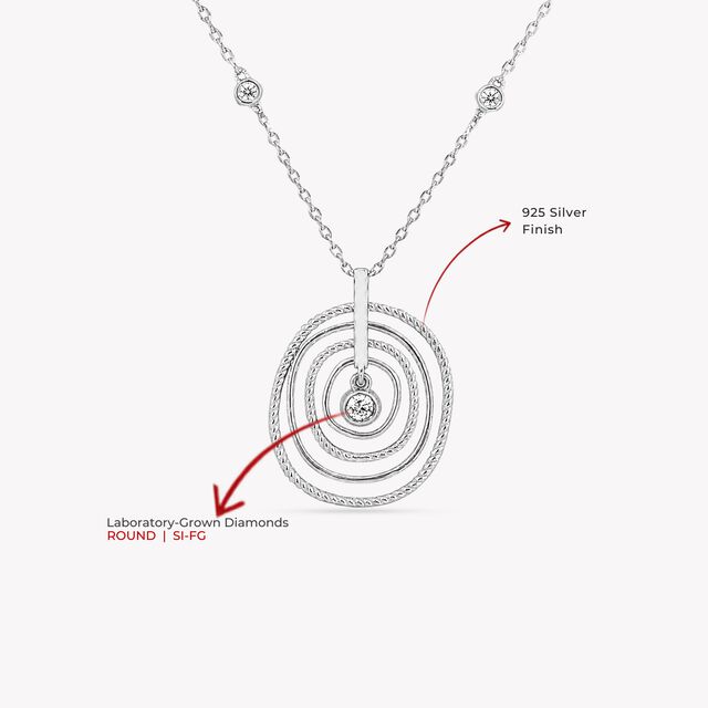 Orbit After Orbit Silver Necklace,,hi-res image number null
