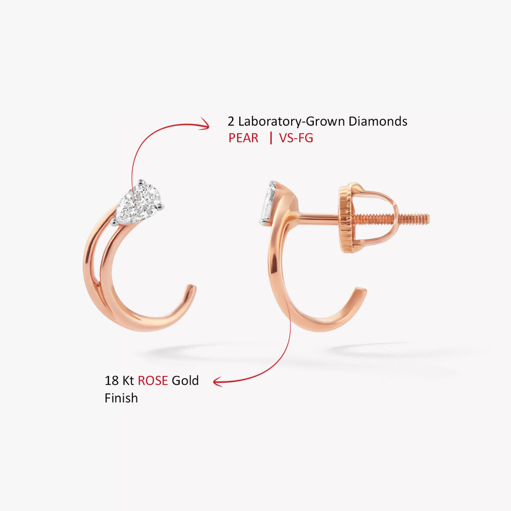 Peel The Drama Stud Earrings,,hi-res image number null