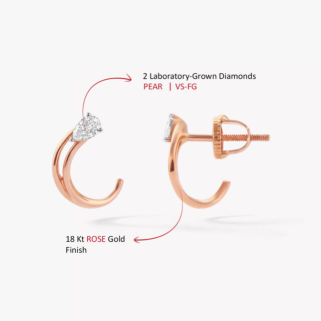 Peel The Drama Stud Earrings,,hi-res image number null
