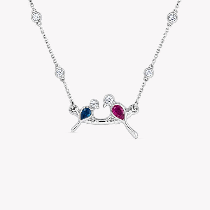 Tweet Together Silver Necklace