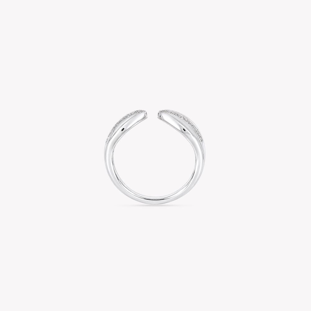 Meet In The Middle Silver Finger Ring,,hi-res image number null