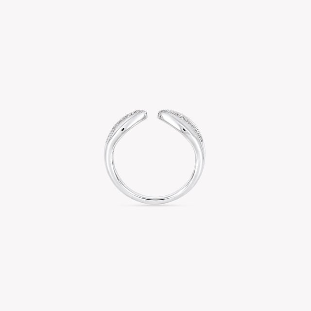 Meet In The Middle Silver Finger Ring,,hi-res image number null