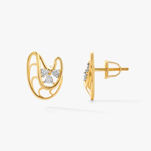 Threes Company Stud Earrings,,hi-res image number null