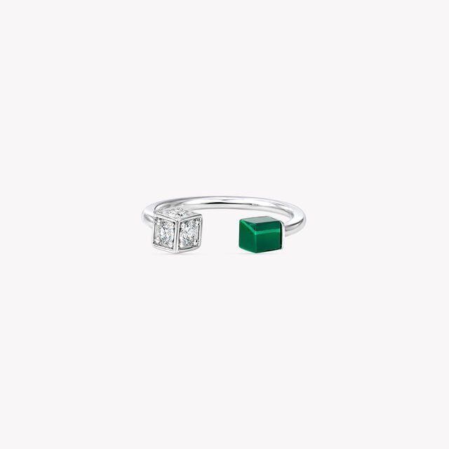 Cube To Cube Silver Finger Ring,,hi-res image number null