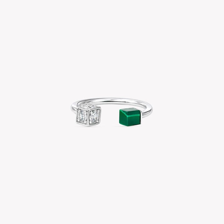 Cube To Cube Silver Finger Ring