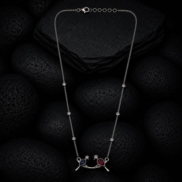 Tweet Together Silver Necklace,,hi-res image number null