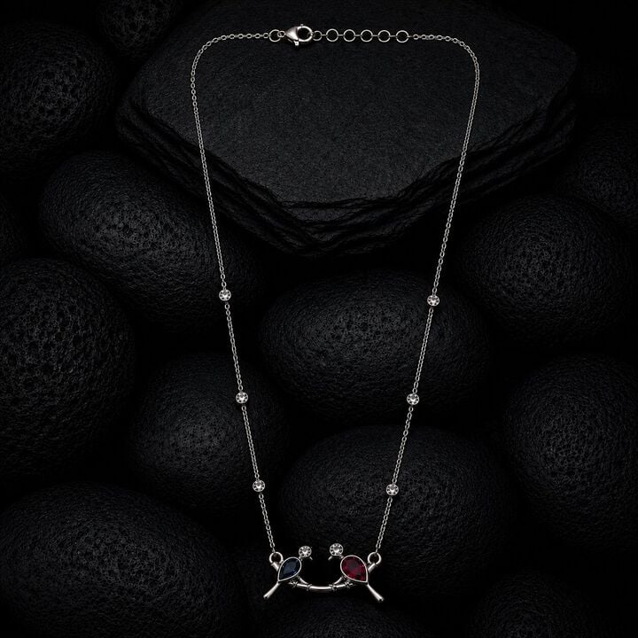 Tweet Together Silver Necklace
