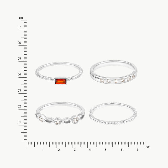 Stack It Your Way Silver Finger Rings,,hi-res image number null