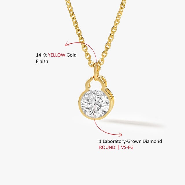 Lock My Glow Pendant With Chain,,hi-res image number null