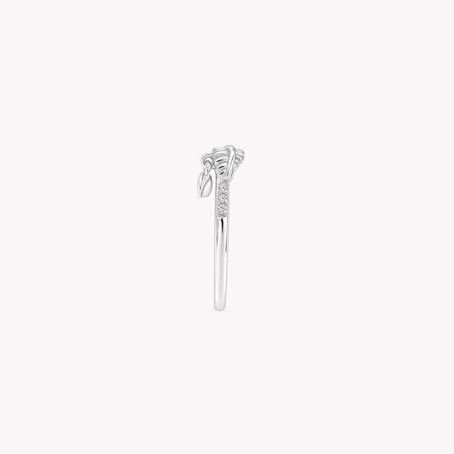 Caught On A Feather Silver Finger Ring,,hi-res image number null