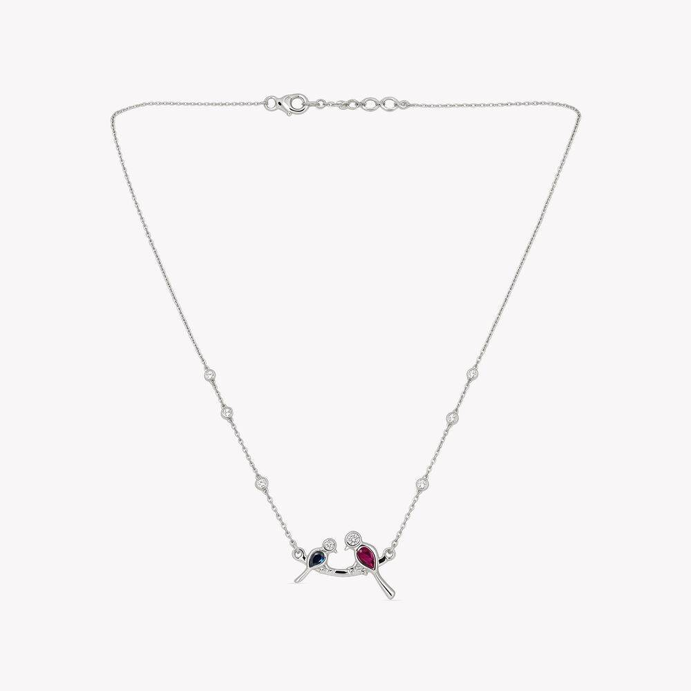 Tweet Together Silver Necklace,,hi-res image number null