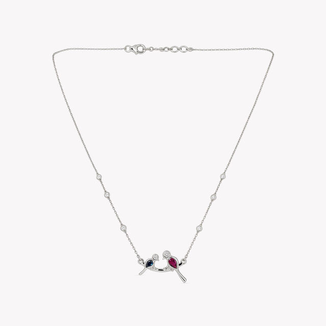 Tweet Together Silver Necklace,,hi-res image number null