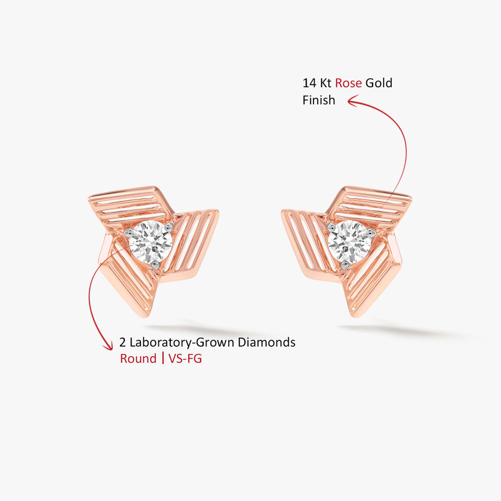 Angle Crush Stud Earrings,,hi-res image number null