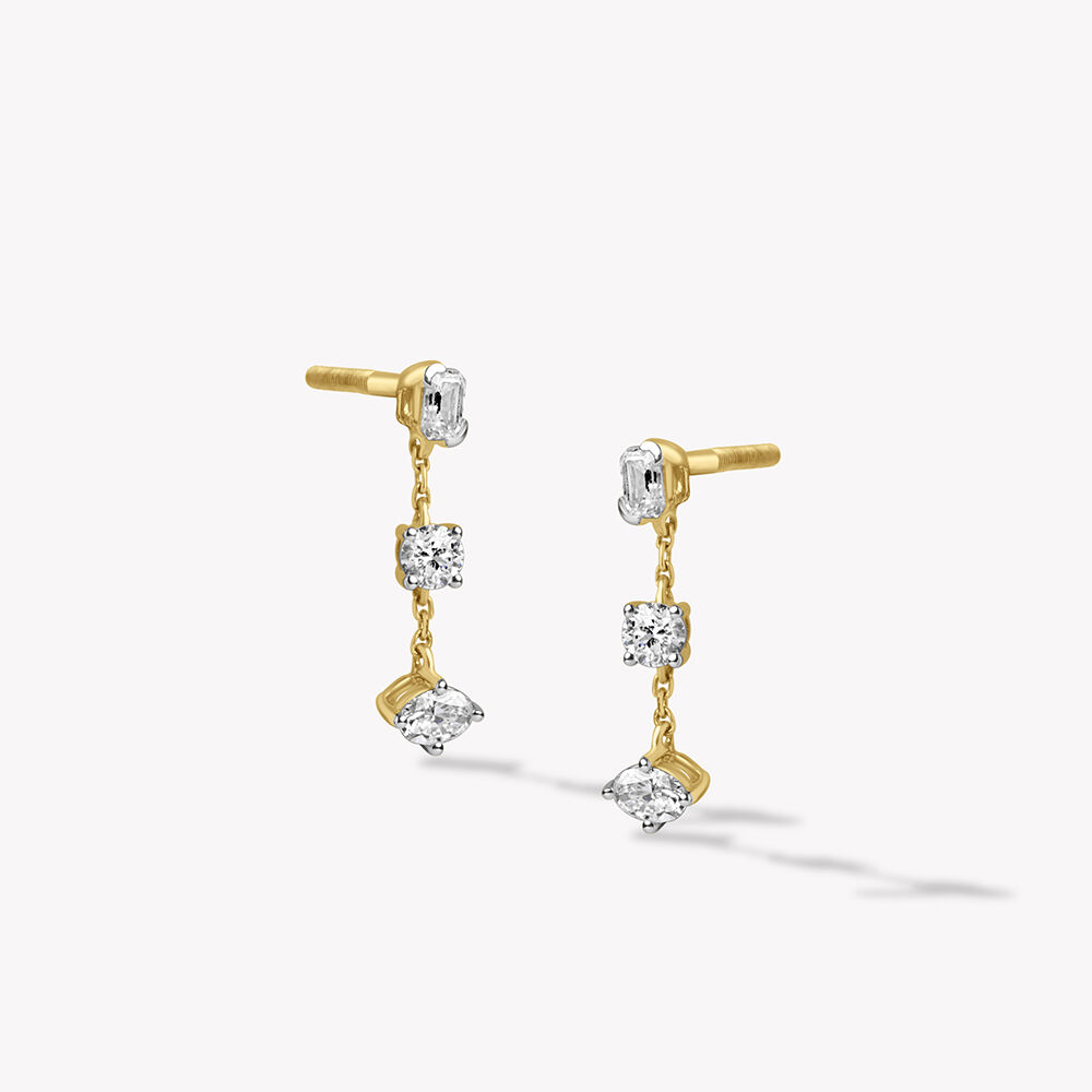 Step By Step Drop Earrings,,hi-res image number null