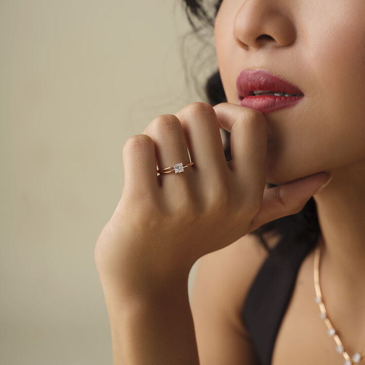 Tilted Crown Ring