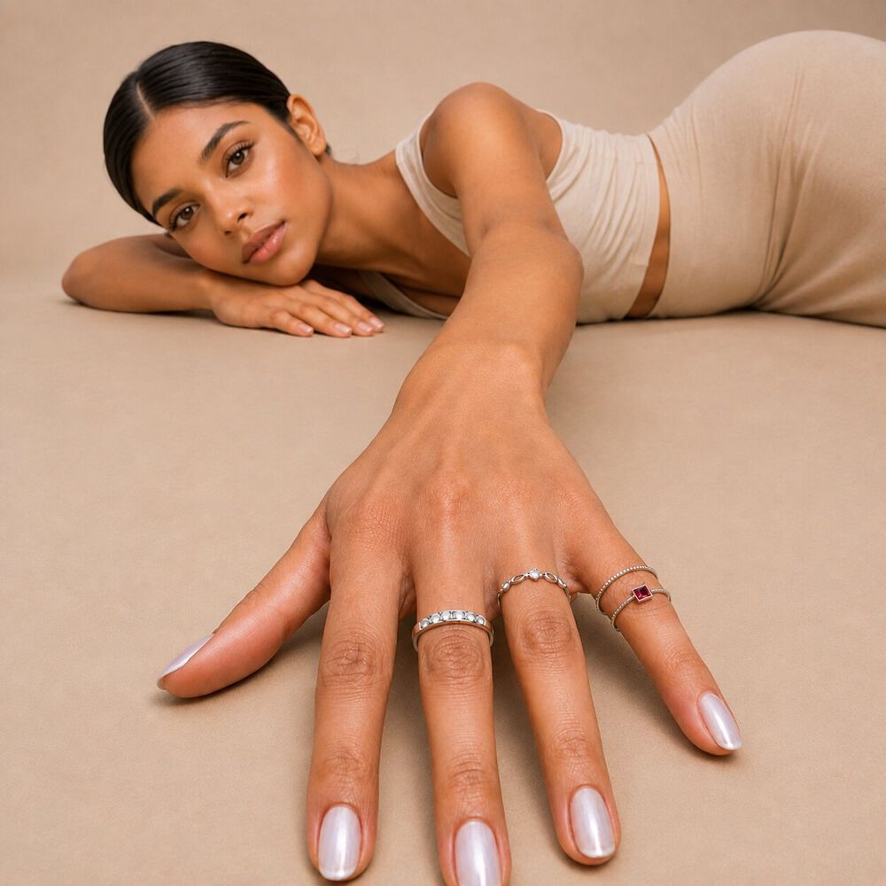 Stack It Your Way Silver Finger Rings,,hi-res image number null