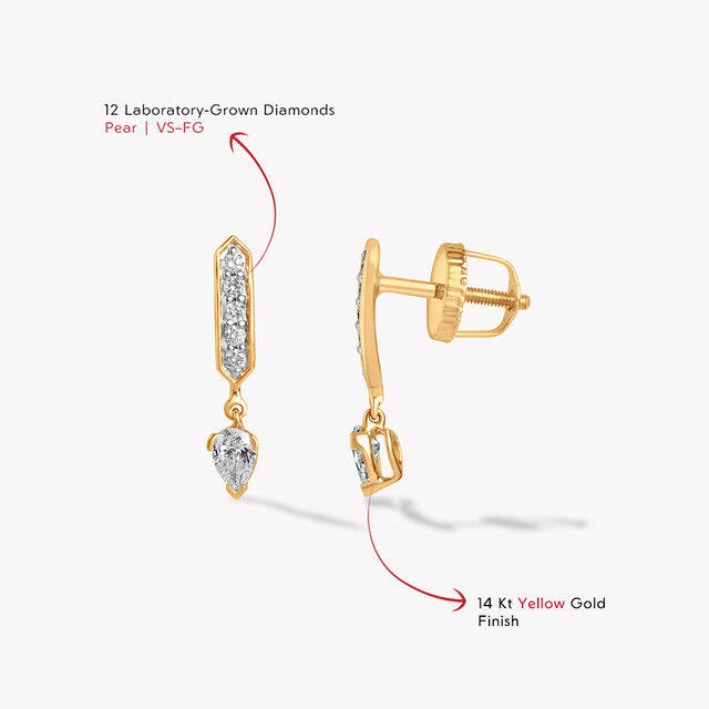 Line To Light Drop Earrings,,hi-res image number null