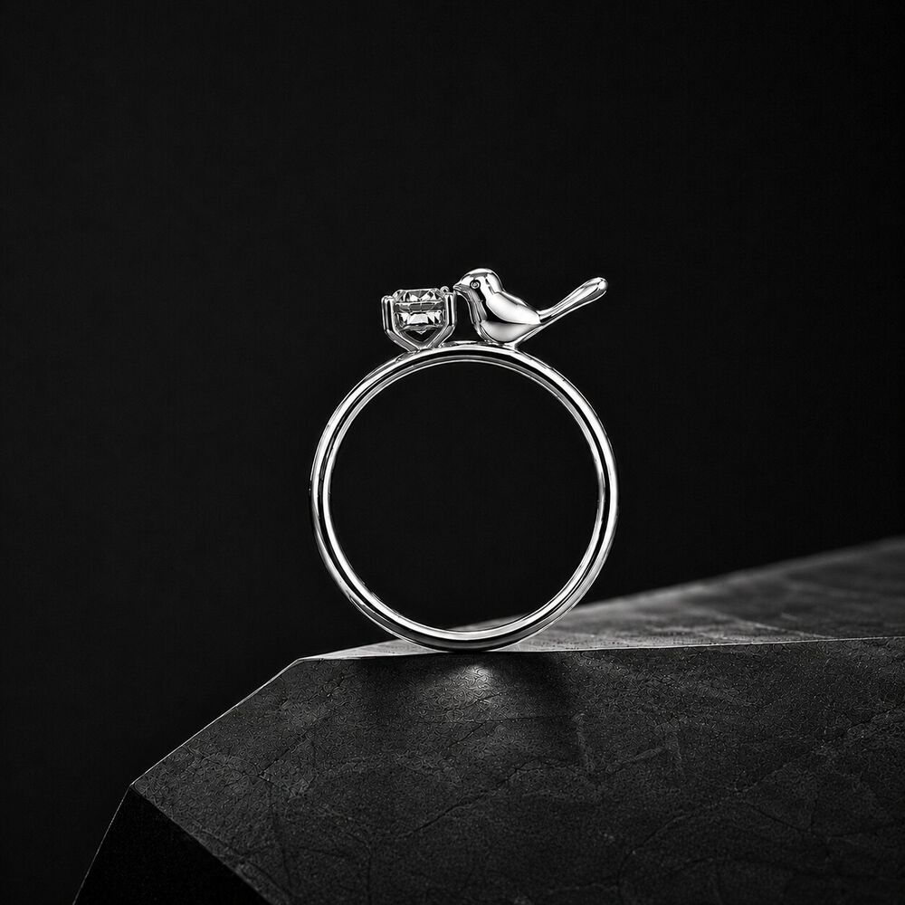 Catch A Flight Silver Finger Ring,,hi-res image number null