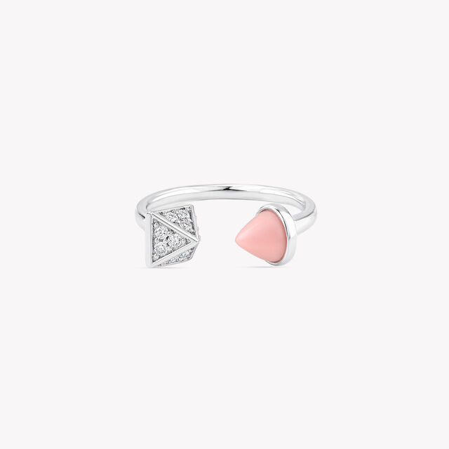 Split The Difference Silver Finger Ring,,hi-res image number null