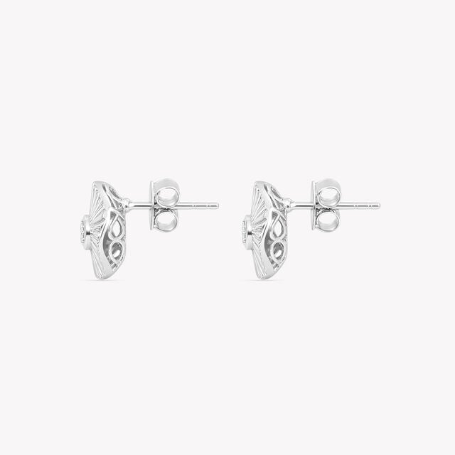 Ray Of Spark Silver Stud Earrings,,hi-res image number null