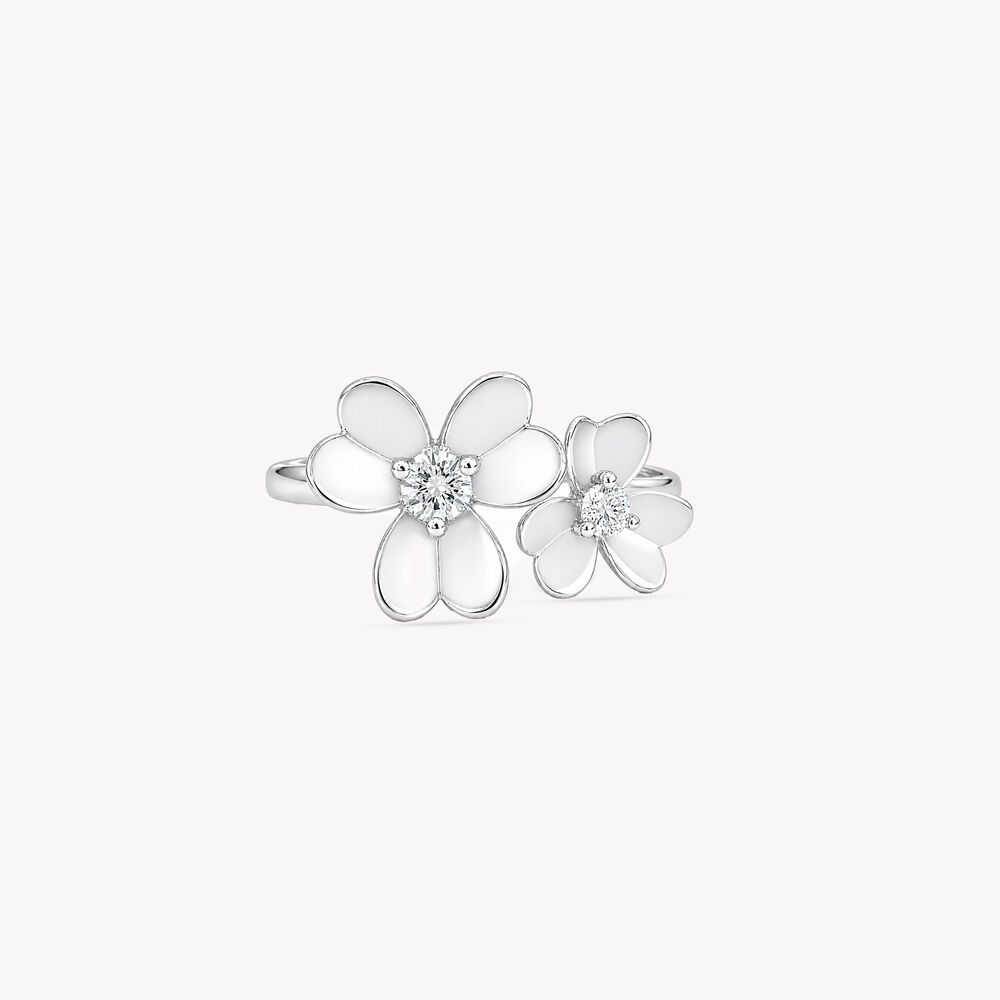 Bloom With A View Silver Finger Ring,,hi-res image number null
