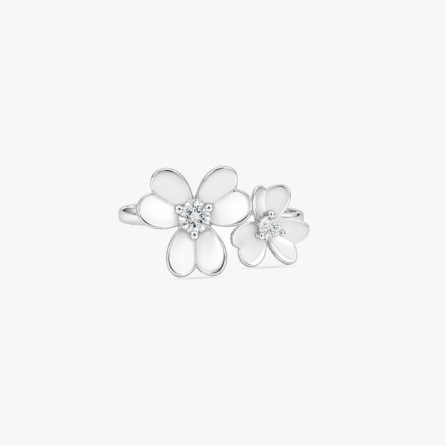 Bloom With A View Silver Finger Ring,,hi-res image number null
