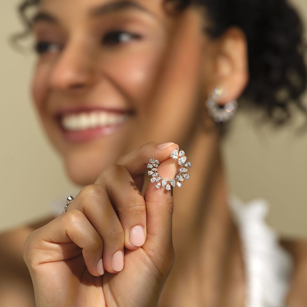 Orange Peel Stud Earrings,,hi-res image number null