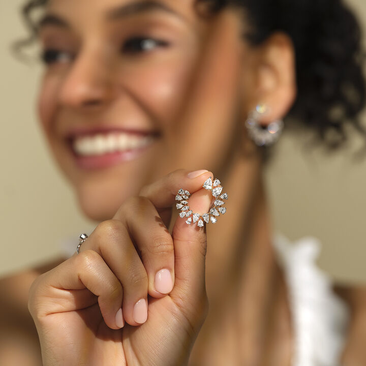 Orange Peel Stud Earrings