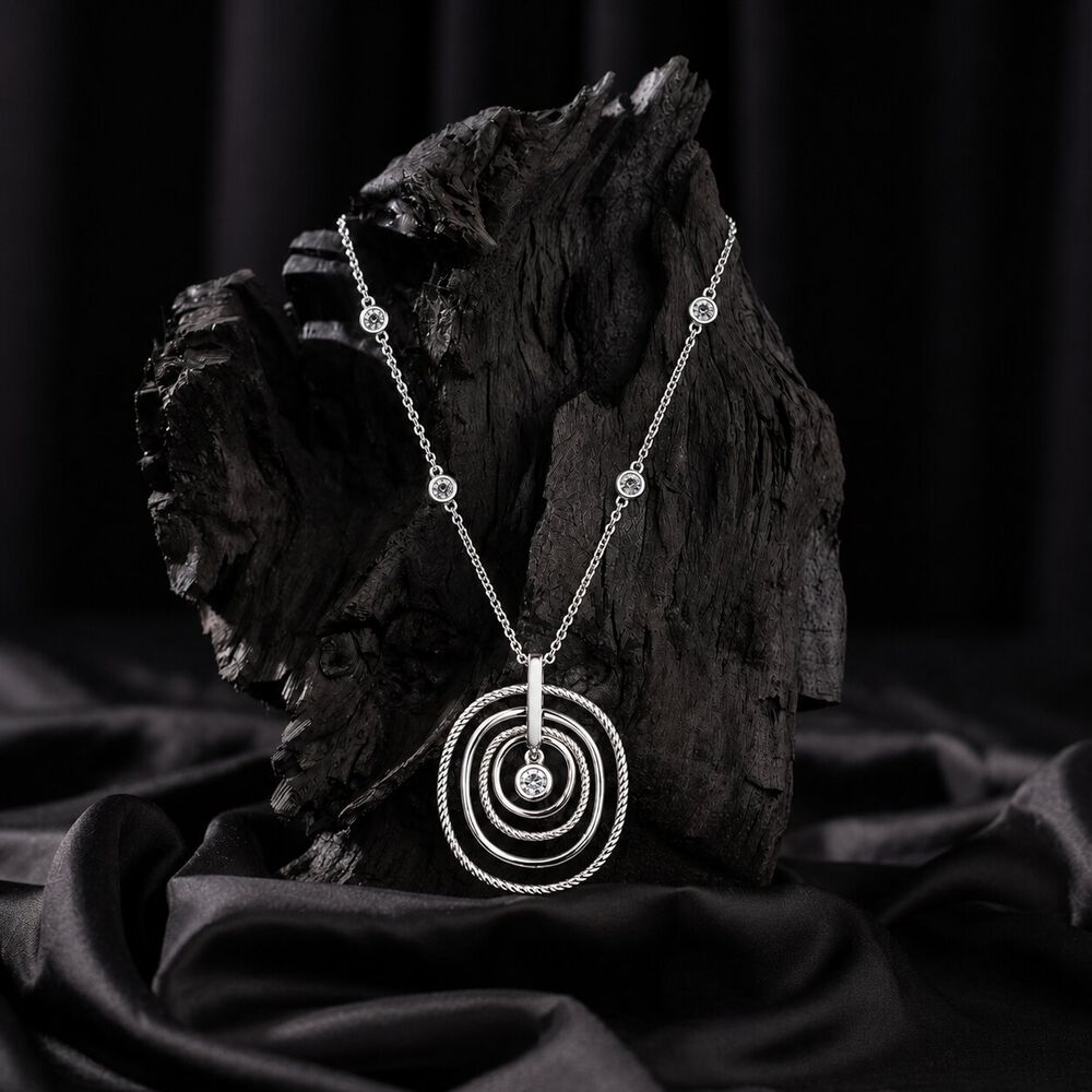 Orbit After Orbit Silver Necklace,,hi-res image number null