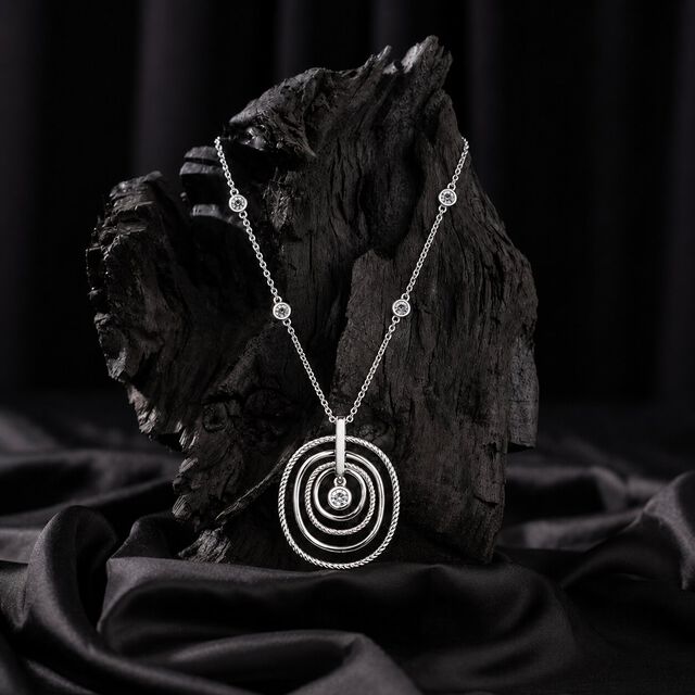 Orbit After Orbit Silver Necklace,,hi-res image number null