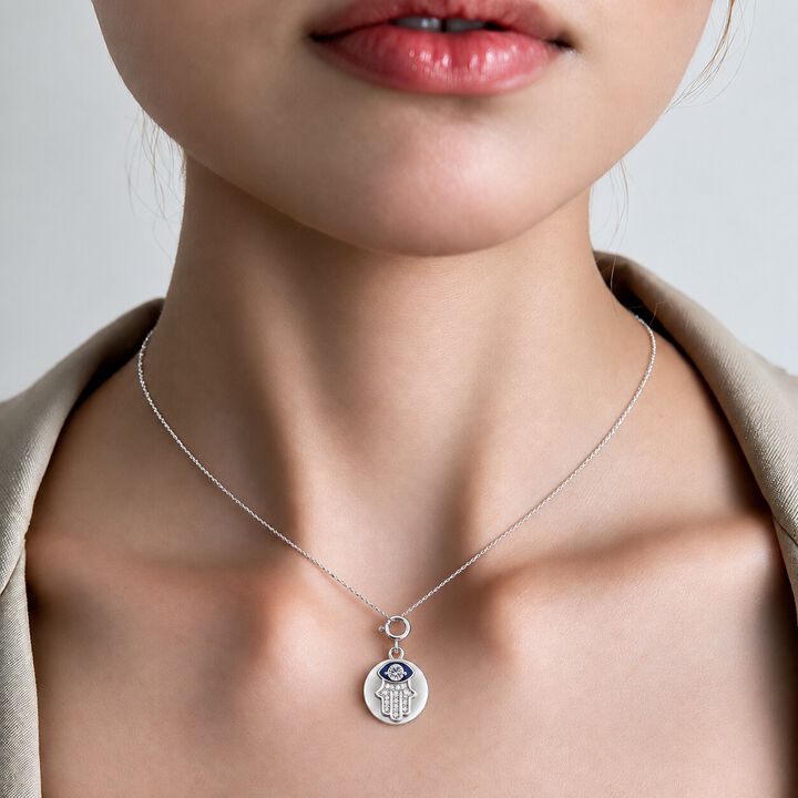 Got You Hamsa Silver Charm