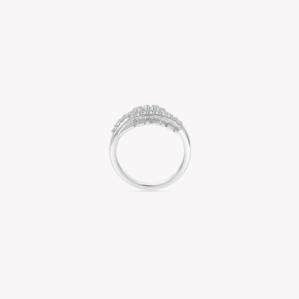 Feather By Feather Silver Finger Ring,,hi-res image number null