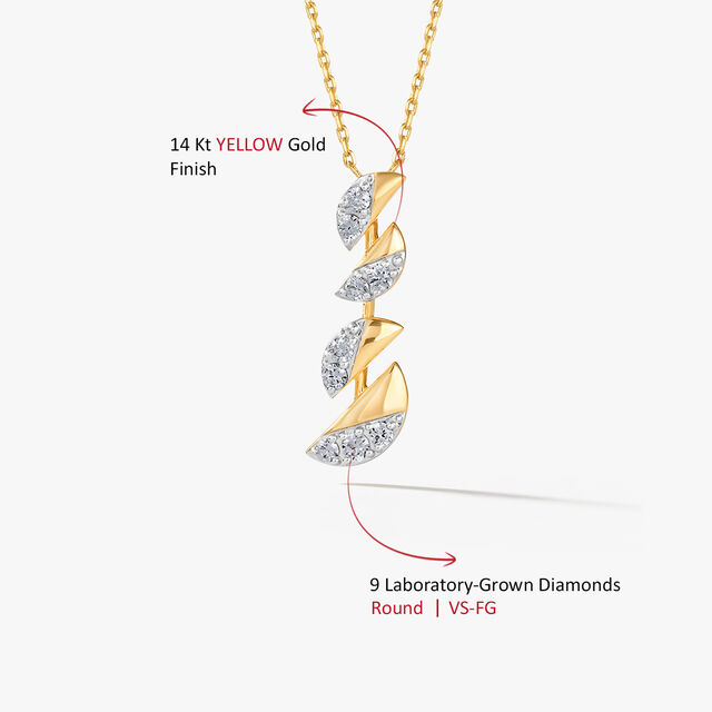 Crescent Rhythm Pendant with Chain,,hi-res image number null