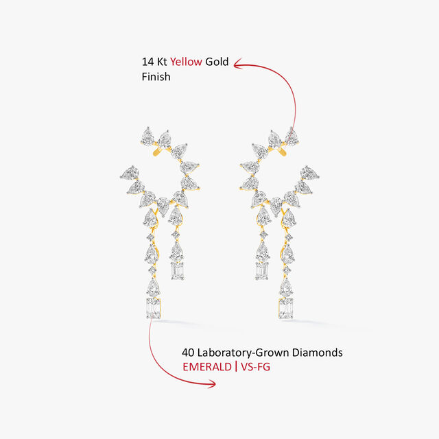 Orange Peel Drop Earrings,,hi-res image number null