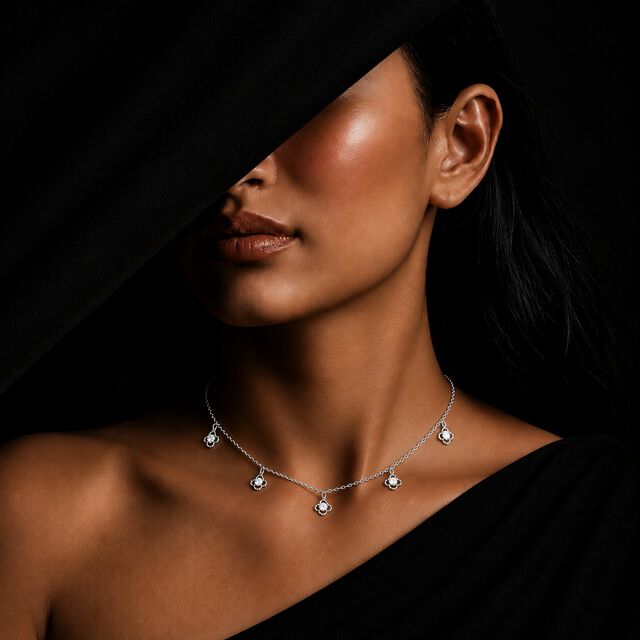 Luck On The Loose Silver Necklace,,hi-res image number null