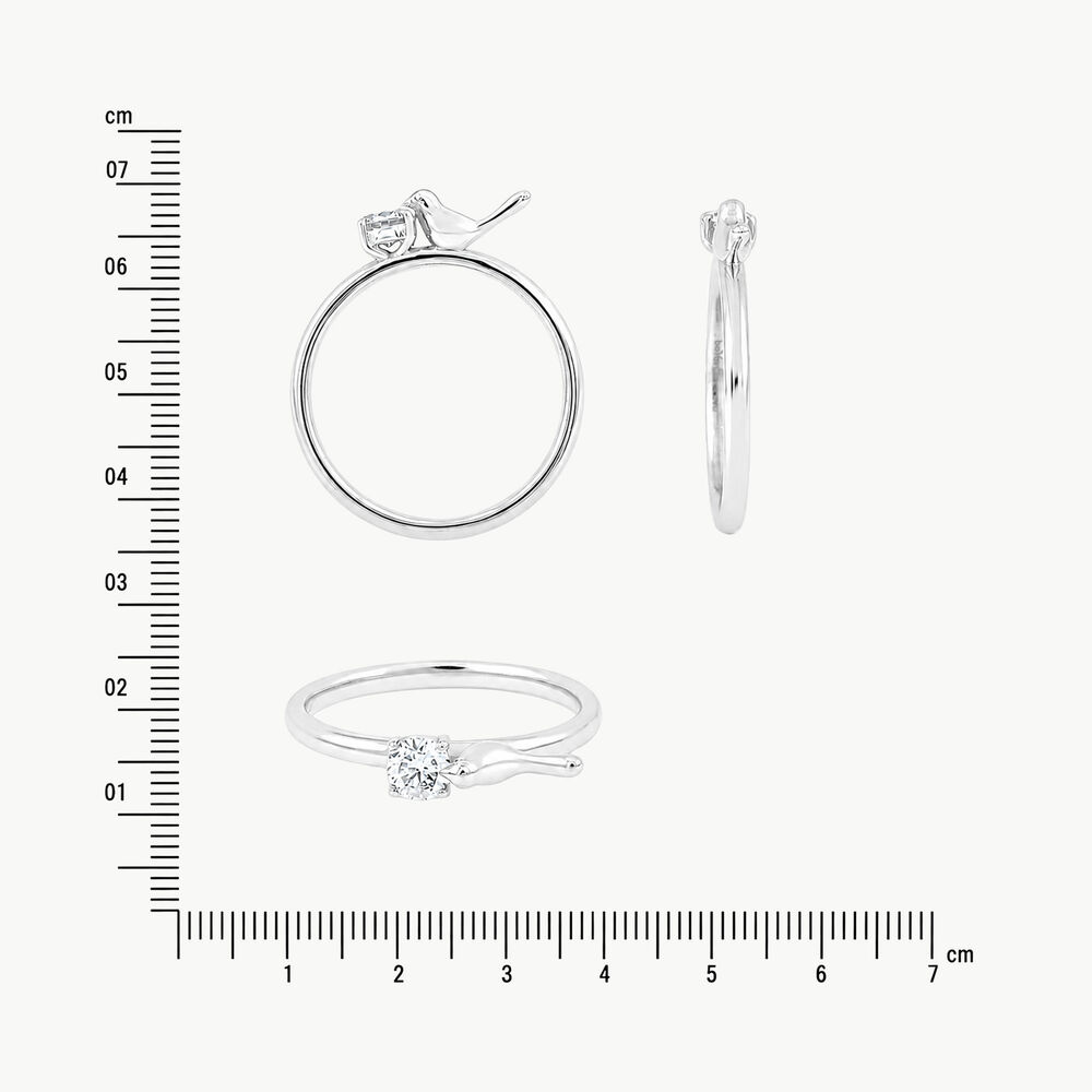 Catch A Flight Silver Finger Ring,,hi-res image number null