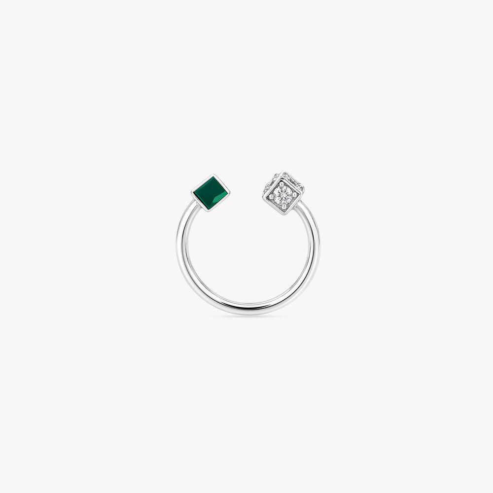 Cube To Cube Silver Finger Ring,,hi-res image number null