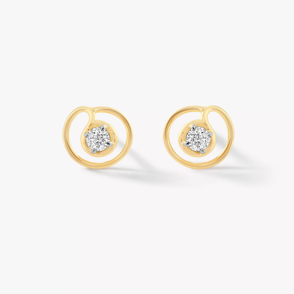 Swirl Away Stud Earrings,,hi-res image number null