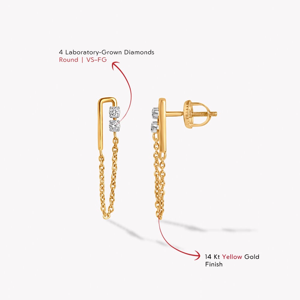 Chain Reaction Drop Earrings,,hi-res image number null