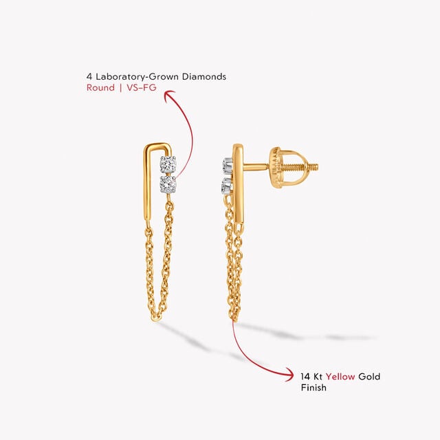 Chain Reaction Drop Earrings,,hi-res image number null