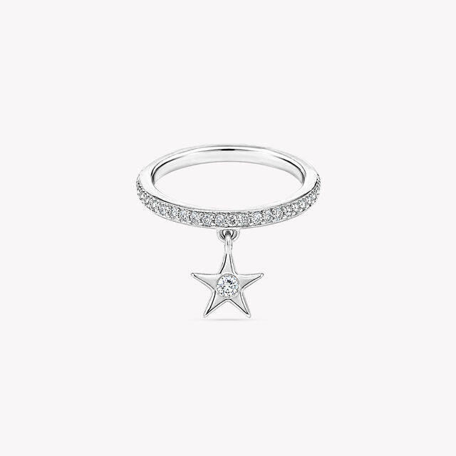 Drop A Star Finger Silver Ring,,hi-res image number null