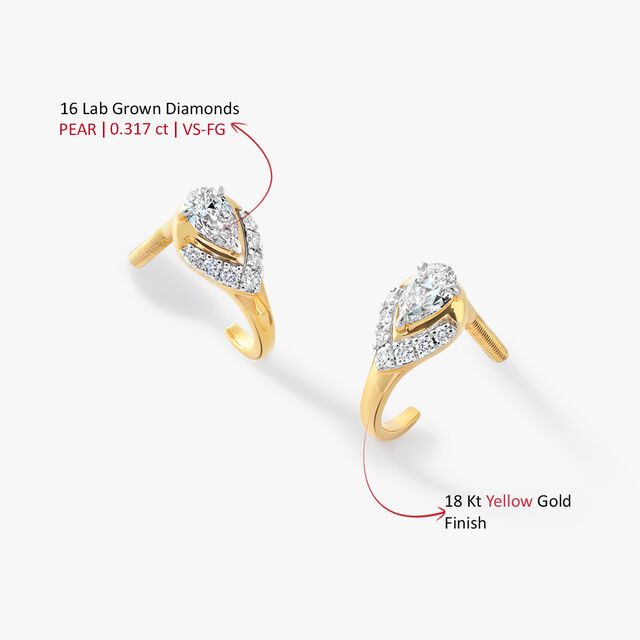Pear Parade J-Hoop Earrings,,hi-res image number null