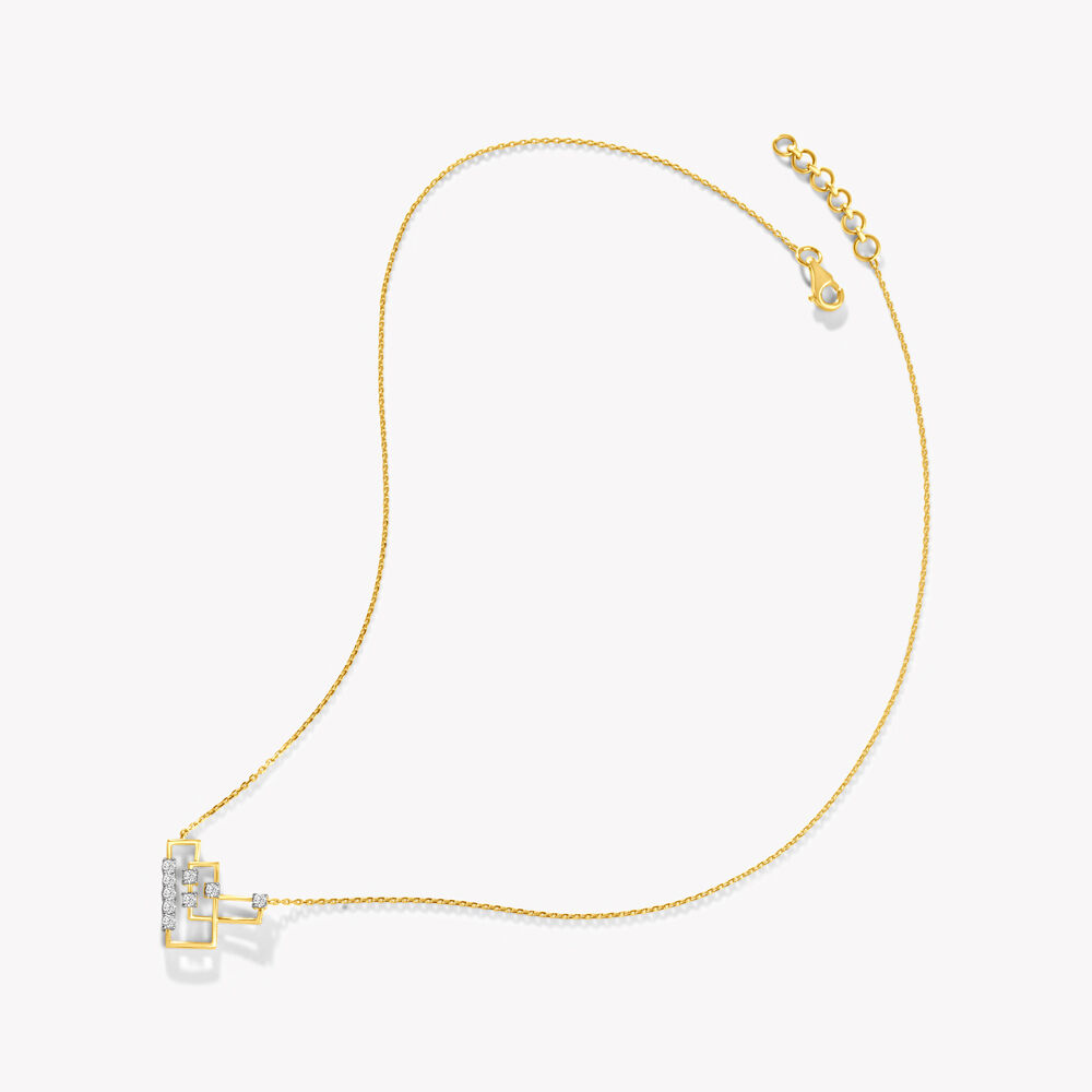 Built On Angles Pendant With Chain,,hi-res image number null