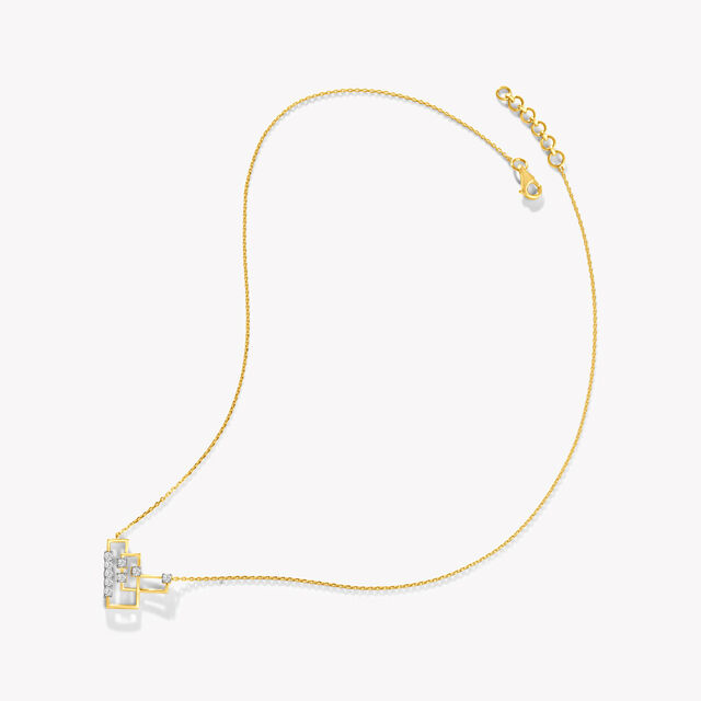 Built On Angles Pendant With Chain,,hi-res image number null