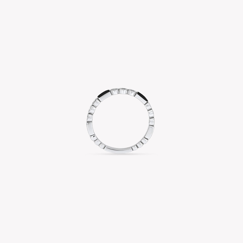 Contrast Code Silver Finger Ring,,hi-res image number null