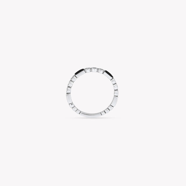Contrast Code Silver Finger Ring,,hi-res image number null