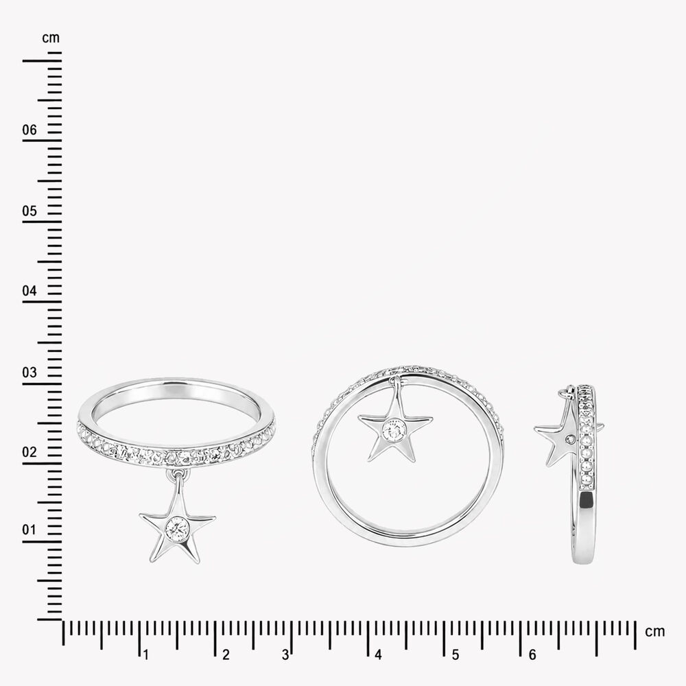 Drop A Star Finger Silver Ring,,hi-res image number null