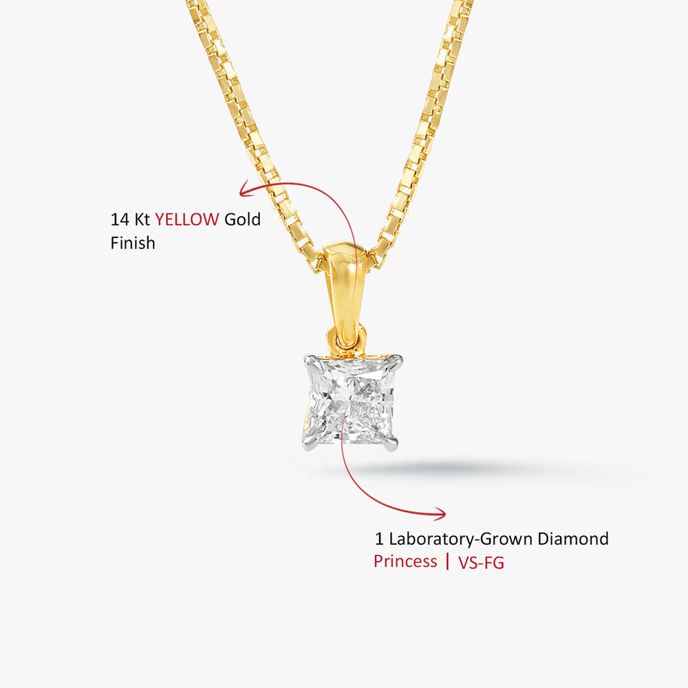 Square Affair Pendant With Chain,,hi-res image number null