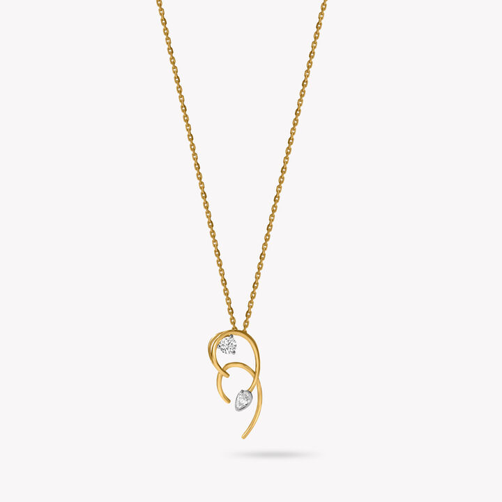 Curves That Dont Behave Pendant With Chain